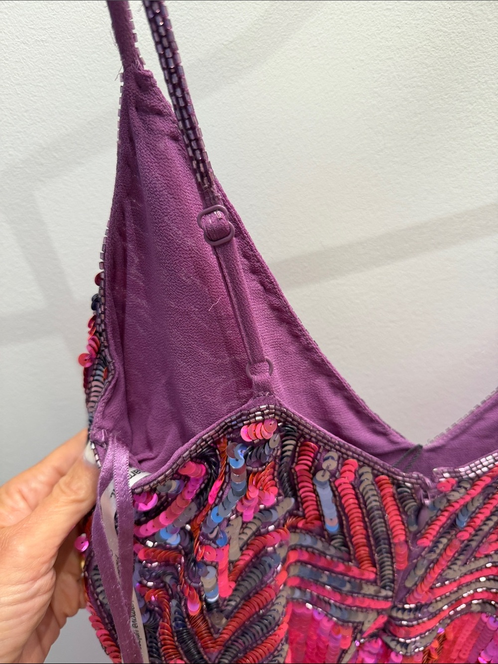 Nasty Gal Pink & Purple Sequin Mini Dress - Picture 4 of 5